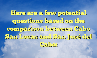 Here are a few potential questions based on the comparison between Cabo San Lucas and San José del Cabo: