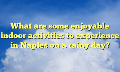 What are some enjoyable indoor activities to experience in Naples on a rainy day?