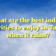 What are the best indoor activities to enjoy in Tampa when it rains?