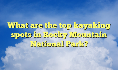 What are the top kayaking spots in Rocky Mountain National Park?