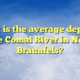 What is the average depth of the Comal River in New Braunfels?